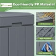 thumbnail image 3 of Patiowell 82 Gallon Deck Box Outdoor Storage Resin Wood Look Storage Box with Lockable lid for Patio Furniture, Gray, 3 of 7