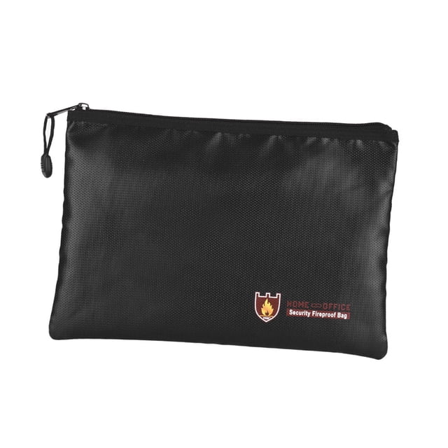 Bolsa ignífuga para documentos, bolsa de dinero de fibra de vidrio con revestimiento de silicona, estuche para documentos