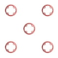 thumbnail image 3 of maskred Practical Narrow Wide Chainrings Chainwheel Wear-resistant Aluminum Alloy Rustproof Tooth Plate Parts Single Chain Ring Red 36T 5Set, 3 of 6