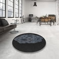 thumbnail image 3 of Ahgly Company Indoor Square Patterned Black Novelty Area Rugs, 4' Square, 3 of 6