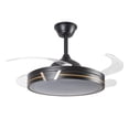 thumbnail image 3 of Lampara Ventilador de Techo Luxica Lighting LED Negro, 3 of 7
