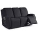 thumbnail image 1 of Nvzi Funda de sofá elástica de jacquard, funda de sillón reclinable para sala de estar, fácil de instalar, lavable, protector de sofá de 3 plazas (negro), 1 of 4