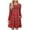 Red#ugly christmas dress, variant on Pxkloy Plaid Shirt Dresses for Women 2025 Long Sleeve Round Neck Dress Pleated Front Casual Loose Outfits with Pockets Red,L