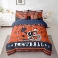 thumbnail image 2 of jejeloiu Rugby Game Sport 7 Pieces Bedding Comforter Set,Boys Ball Game Full Bedding Set For Teens Reversible, 2 of 8