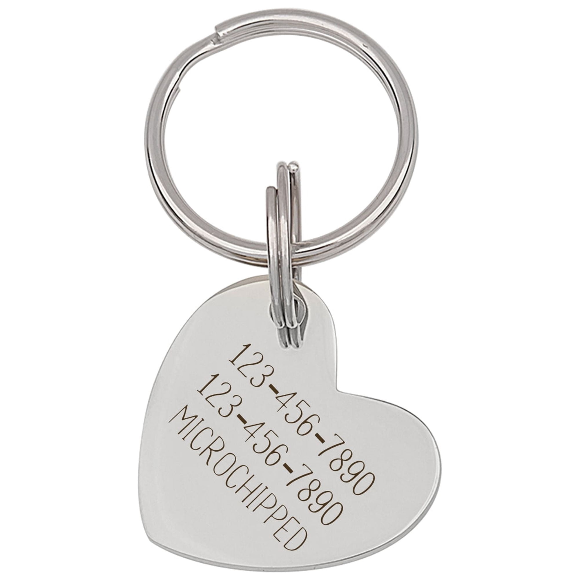 Anavia Metal & Stainless Steel Heart Cute Girl Tag with Funny Icon Birthday Holiday Christmas Engraved Dog Cat ID Tag, Silver, M