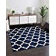 thumbnail image 3 of Unique Loom 3121669 Moroccan Lattice Square Rug, 10', Navy Blue/Beige, 3 of 10