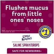 Little Remedies Saline Spray and Drops, Safe for Newborns, Gently Wash Away Mucus from Cold, 1 fl oz