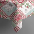 thumbnail image 5 of Pioneer Flower Floral Print Pattern Square Tablecloth, Waterproof Wipeable Spillproof Washable Table Cover for Home Kitchen Party Decor, 52"x52", 5 of 6