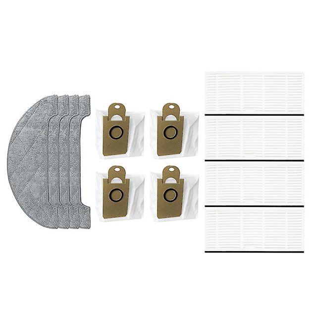 Piezas de repuesto para cepillo lateral, paño de mopa, filtro Hepa, Compatible con S9, accesorio de limpieza al vacío, 12 Uds.