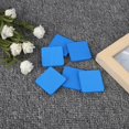 thumbnail image 5 of 50 unidades de discos de madera, juguetes educativos para niños, artesanías ambientales, accesorios hechos a mano DIY (cuadrado azul), 5 of 5