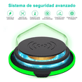 thumbnail image 4 of Cargador Inalámbrico 15W BLOOSOM Carga Rápida Qi Universal Negro, 4 of 4