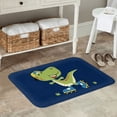 thumbnail image 7 of Rateoe Dino Playing Roller Skate Pattern Flannel Door Mat Indoor Outdoor Entrance, Waterproof All-Weather Doormat,Fade Resistant, Low Profile Entryway Mat 16x24in, 7 of 7