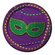 PARTY CREATIONS Rue Bourbon Mardi Gras Plates Party Dessert 7" 8 ct Decor