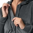 thumbnail image 4 of Wright's Women's Plush Velour Hoodie & Jogger Tracksuit Set, S-4X, 4 of 6