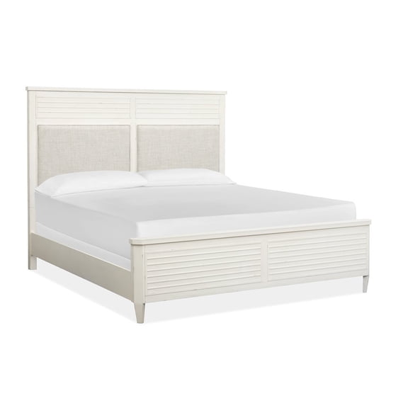 Salt Life Home Echo Isles Sea Pearl And Driftwood Queen Upholstered Panel Bed