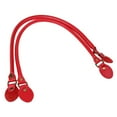 thumbnail image 3 of 2 piezas de asas de cuero para bolso, correa para bolso, accesorios para reparación de bricolaje rojo, 3 of 8