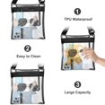 thumbnail image 3 of QUTETN Sac Bandoulière Transparent Approuvé pour Stade Sac Transparent Imperméable avec Sangle Réglable, 3 of 6