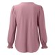 thumbnail image 5 of Blusa de mujer con cuello cuadrado y mangas abullonadas - Top informal con pliegues en la parte delantera - Rayón/poliéster/spandex - S-XXL - Trabajo/cita/salida nocturna, 5 of 5