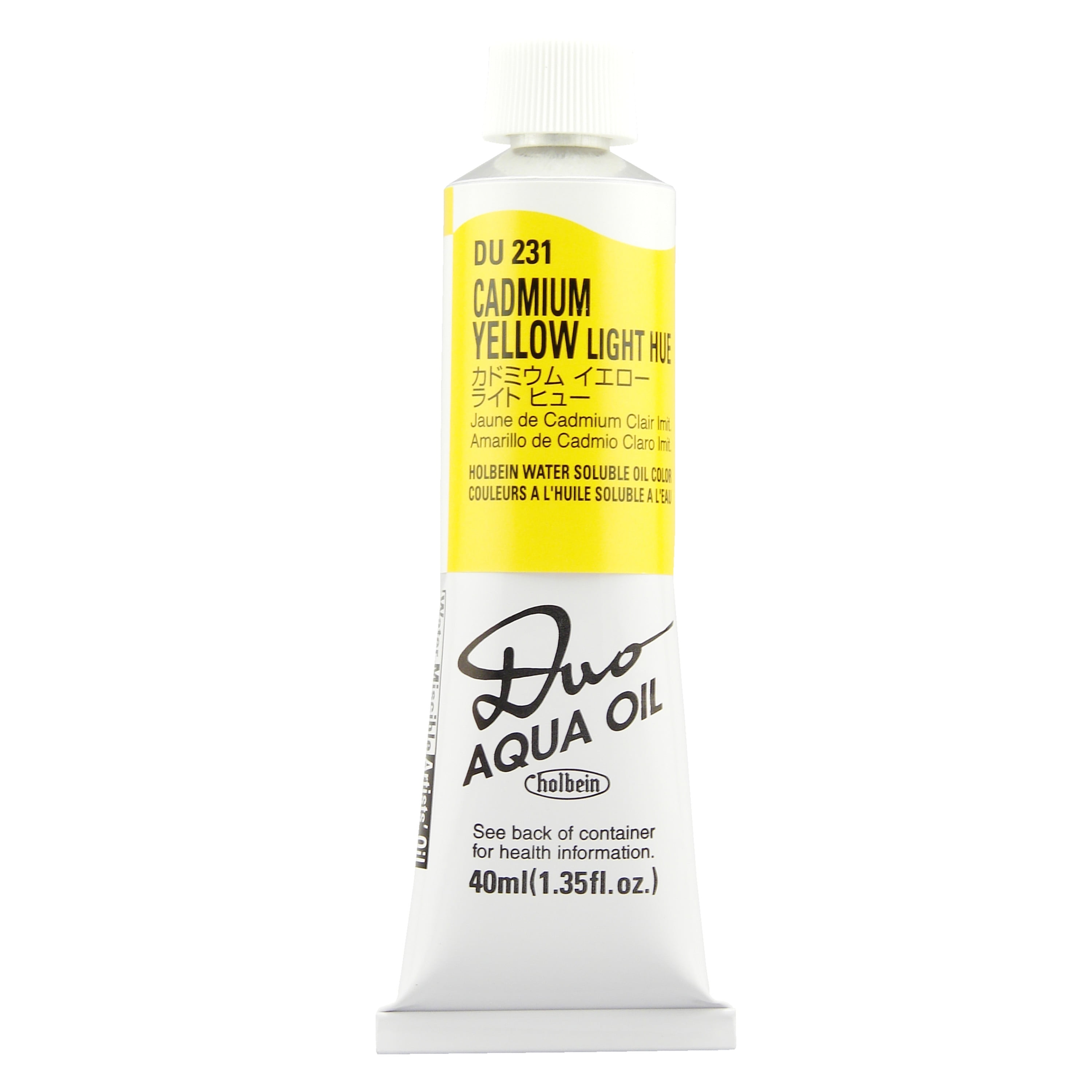 DUO Aqua Oil Color 40ml, Aureolin Hue