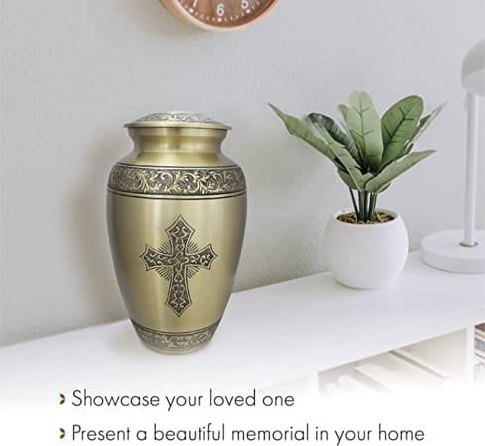 Blue Cross Urns for Cremation Ashes Large Urn XL or Small Keepsake Urns for Human Ashes & Urns for Human Ashes for Home or Burial Small Urns for Human Ashes