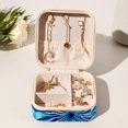 thumbnail image 6 of tie dye Travel-Portable Square Jewelry Organizer Storage Box - Rings, Earrings, Necklaces, and Bracelets Holder for Girls and Women, 6 of 6