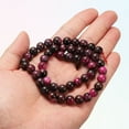thumbnail image 3 of Uxcell 50pcs Natural Stone Beads 8mm Magenta Tiger Eye Round Gemstone Stone Loose Beading Real Genuine Smooth Balls Bead for Jewelry Making Bracelets Necklace Earrings DIY, 3 of 7