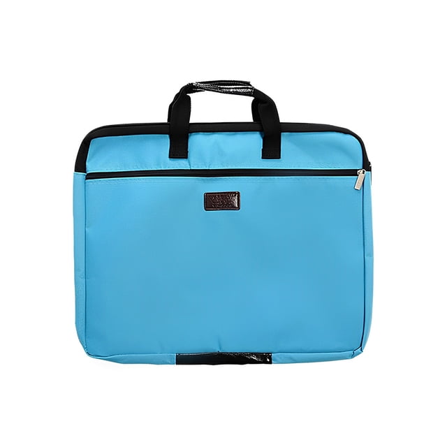 Injueey Bolsa de archivo A4, gran capacidad, documentos multifuncionales, entradas, libros, papelería, bolsa de transporte, bolso Protector Carpetas de archivos Cielo azul