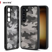 IBMRS For Samsung S23 Phone Case, Shockproof Translucent Cover (Camo Black)
