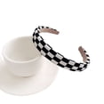 thumbnail image 1 of Duehut Diademas de tablero de ajedrez Diademas blancas y negras Diadema acolchada a cuadros para mujeres Niñas Accesorios para el cabello de fiesta de Navidad, 1 of 5