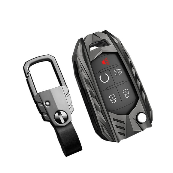 for Chevy Key Fob Cover with Keychain,Zinc Alloy Protection Key Case Compatible with Chevrolet Equinox Cruze Camaro Malibu Buick Lacrosse Encore Regal Verano GMC Terrain Key Shell Accessories