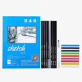 thumbnail image 5 of H&B 74pcs/set Professional Drawing Kit Sketch Pencils Art Sketching Painting Supplies with Carrying Bag, 5 of 5