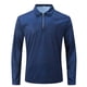 thumbnail image 1 of Blusa y camisa de manga larga con cuello vuelto para hombre, estilo informal de negocios, de moda, con media cremallera y manga larga con cuello vuelto para hombre., 1 of 5