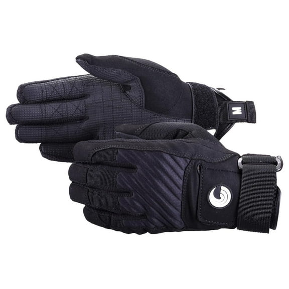 Waterski Gloves, Tournament - XL X-Large Black