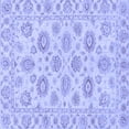 thumbnail image 1 of Ahgly Company Machine Washable Indoor Square Abstract Blue Modern Area Rugs, 8' Square, 1 of 4