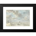 thumbnail image 2 of Jurriaan Andriessen 24x18 Black Modern Framed Museum Art Print Titled - De Baak, a Seaside Resort on the Ij (1803), 2 of 5