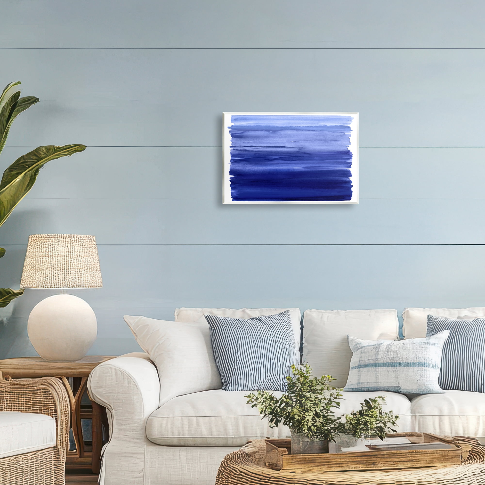 Stupell Industries Oceanic Ombre Blue Wall Plaque Art, design by Allie Corbin