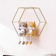 thumbnail image 2 of Metal Wire Wall Shelf Home Decor Storage Floating Round Multi-Section Shelf, 2 of 5