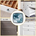 thumbnail image 6 of HemaKayy 4 Pack 1.2" Decorative Cabinet Knobs - ABS Glass Dresser Handles - Elegant & Durable Drawer Pulls for Kitchen, Bedroom, & Home Furniture Decor - Unique Marble Texture, 6 of 7