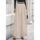 thumbnail image 2 of Pantalones Palazzo de Pierna Ancha PRETTYGARDEN para Mujer Color Albaricoque Talla XL, 2 of 8