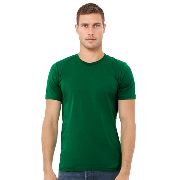 BELLA CANVAS Adult Unisex Short Sleeve Crew T-Shirt for Crafting, Kelly Green, Small