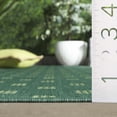 thumbnail image 4 of SAFAVIEH Terrace Kelleh Geometric Indoor/Outdoor Area Rug, Dark Green/Light Green, 8' x 10', 4 of 10