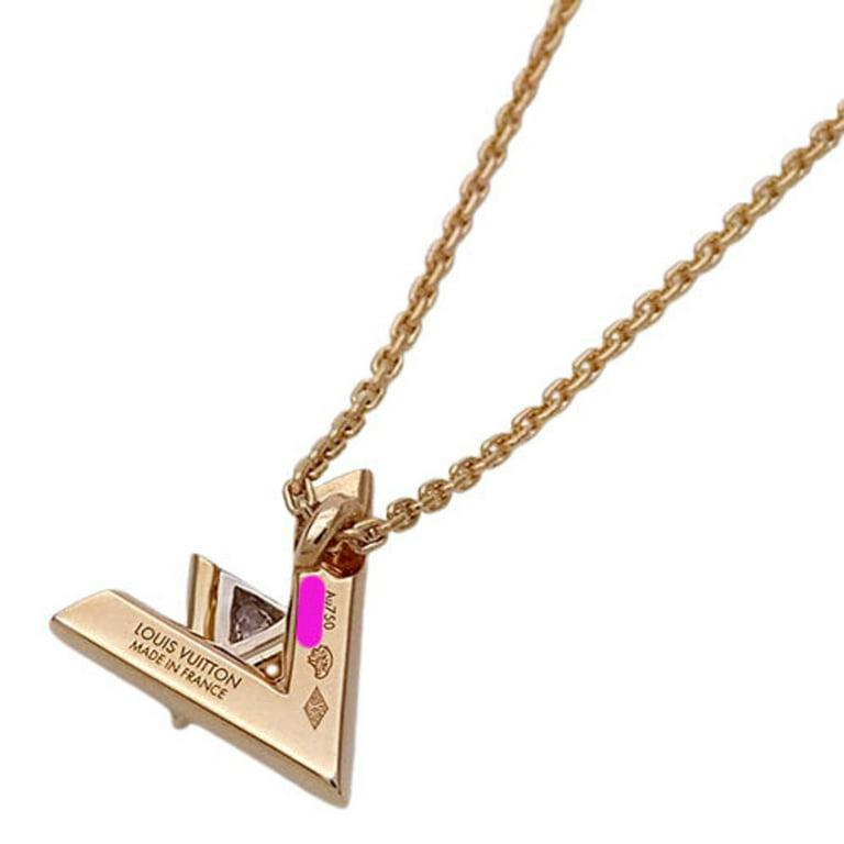 Authenticated Used Louis Vuitton LOUIS VUITTON Necklace Women's Diamond  750PG Pink Gold Pandantif LV Volt One PM Q93813 