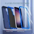 thumbnail image 2 of Petocase for Samsung Galaxy S23 Plus Case,with 2 Pack Screen Protector+2 Pack Camera Lens Protector Heavy Duty Shockproof Full Body Protection Phone Cover,Navy Blue, 2 of 7