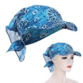 thumbnail image 3 of Pasamontañas con capucha Bandana Bufanda Diadema Sombreros Gorra Verano Pesca Azul Sunnimix Bandana de ciclismo, 3 of 8