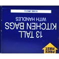 thumbnail image 3 of Price First Pf 13 Count 13 Gal Handle Trash Bags, 3 of 3