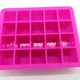 thumbnail image 3 of Billuyoard Mini bandeja pequeña para cubitos de hielo, bandeja de cubitos congelados, molde para hacer hielo de silicona, 20 rejillas Cocina y Comedor Rosa roja, 3 of 6