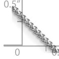 thumbnail image 5 of 14K White Gold 1.0mm Franco Chain, 5 of 5