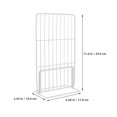 thumbnail image 2 of HLONKFreezer Partition Refrigerator Separator Freezer Iron Wire Dividers White, 2 of 6