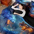 thumbnail image 4 of Castle Fairy Abstract Tiger Dragon Twin Bedding Sets,Gothic Bedding Comforter Set, 4 of 8