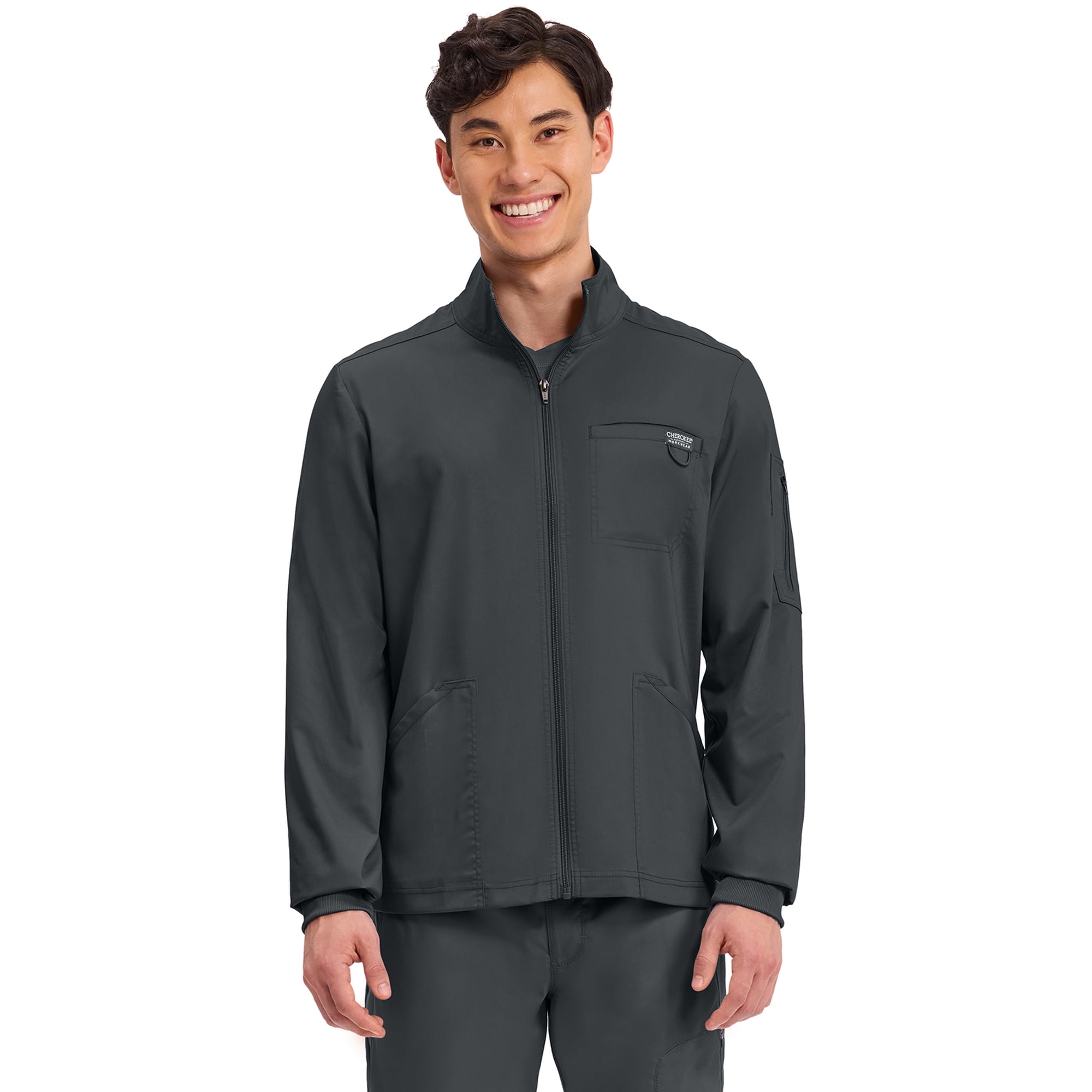 Cherokee Workwear Revolution Men Scrubs Jacket Zip Front WW320
